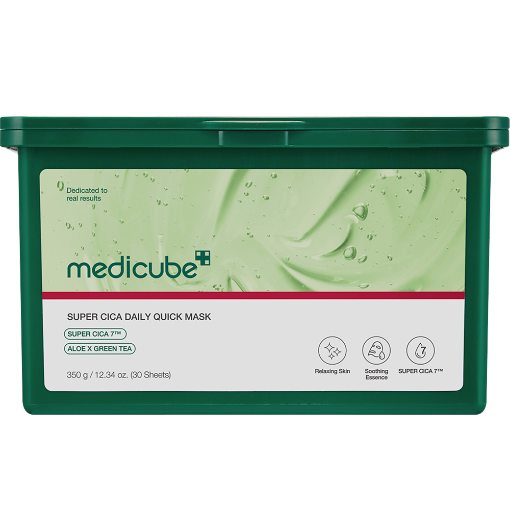 Medicube Super Cica Daily Quick Set – Set de 30 Măști de Față Hidratante cu Centella Asiatica, 30 buc | Hidratare și Calmarea Pielii