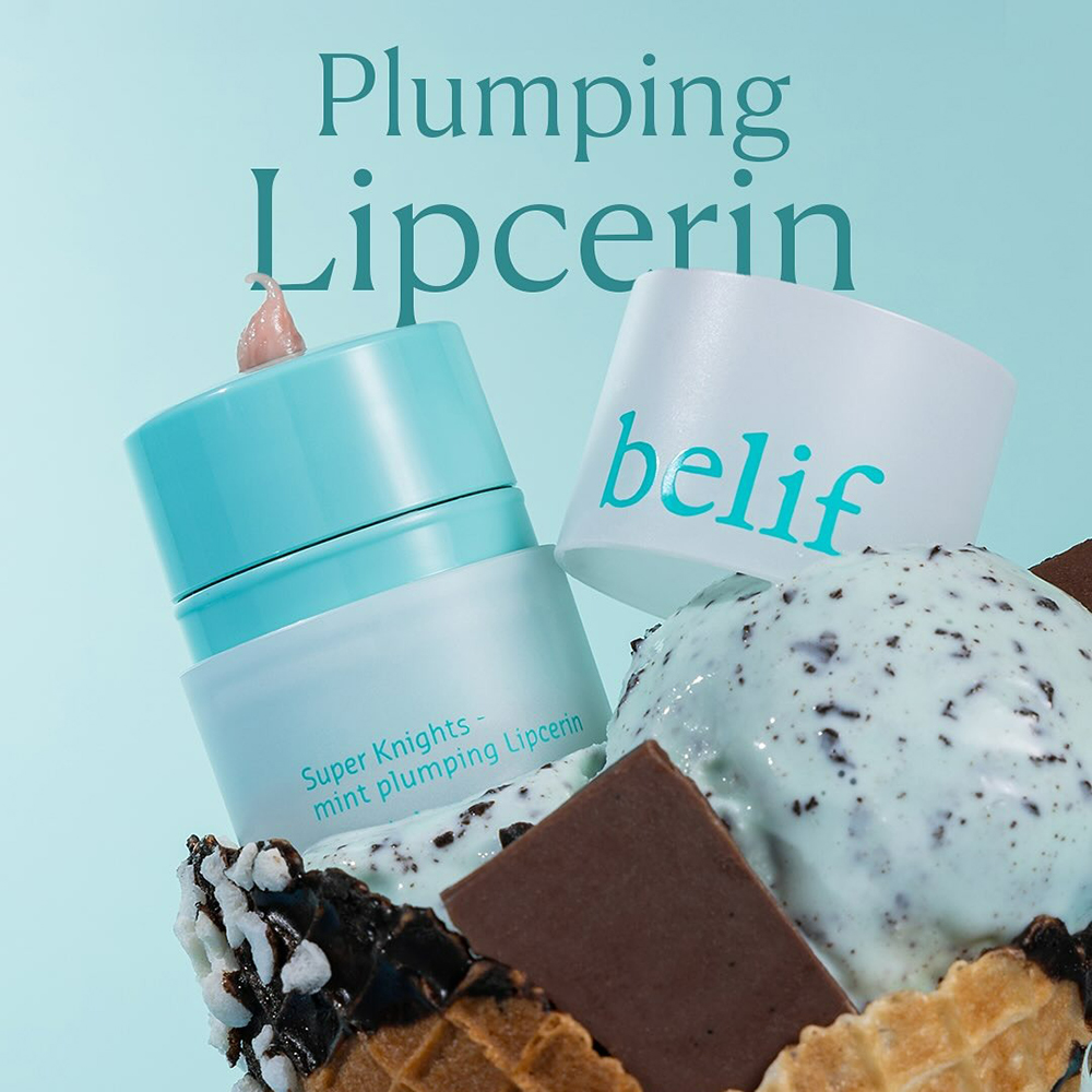 BELIF Super Knights Mint plumper Lipcerin balsam de buze - hidratare si volum, 15 ml