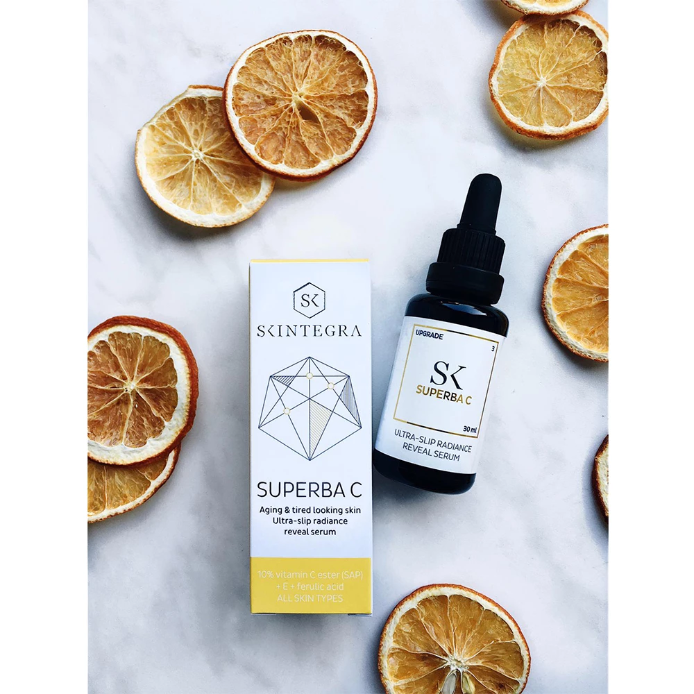 SKINTEGRA Superba C Ser de fata Iluminator - Vitamina C si Acid Ferulic pentru Luminozitate si Antirid, 30 ml