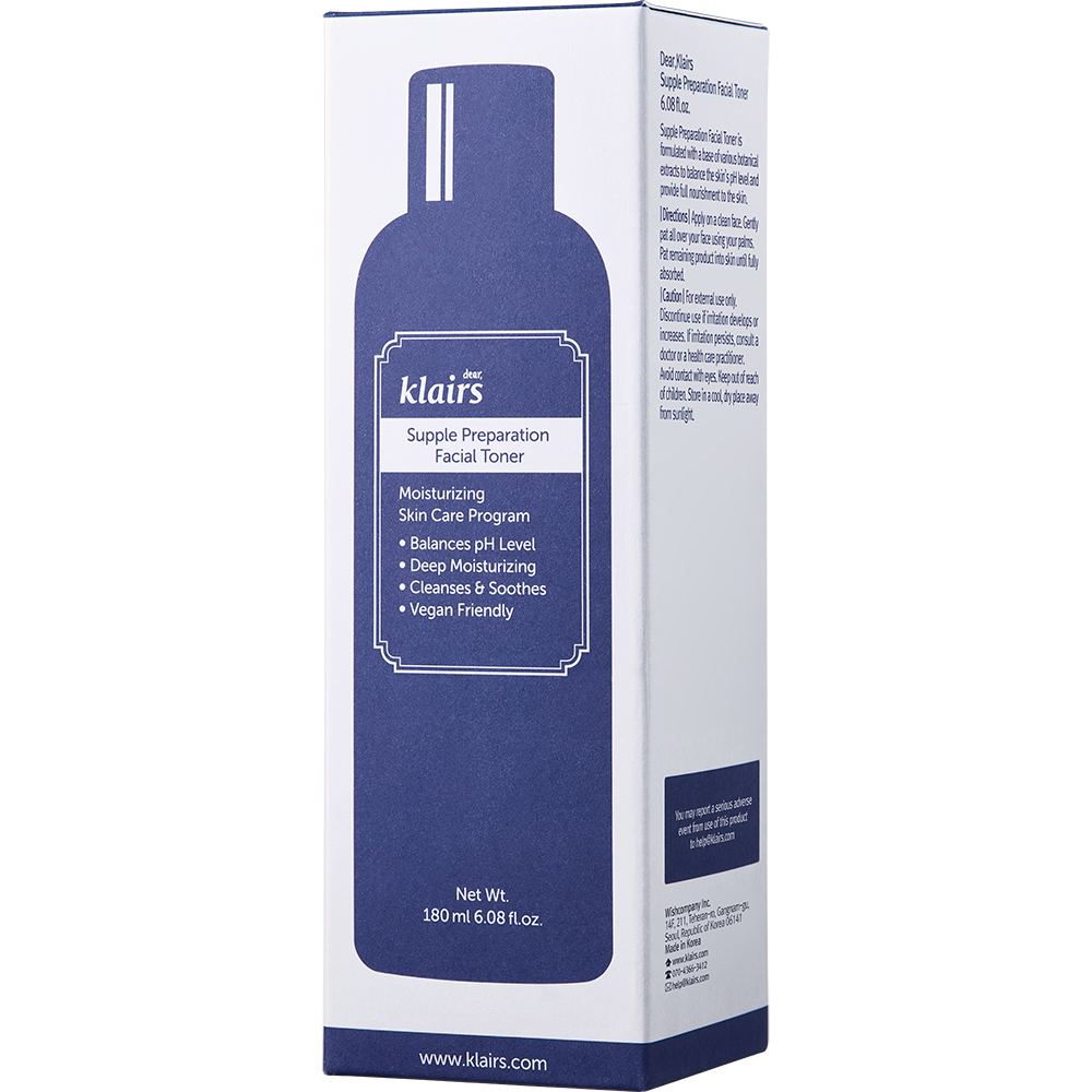 Dear Klairs Supple Preparation Toner Toner pentru fata - Hidratare si calmare intensa, 180 ml