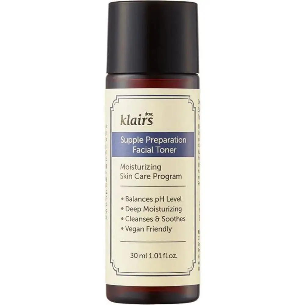 Dear Klairs Supple Preparation Toner de fata 30 ml - Hidratare intensa si calmare, reducere roseata, 30 ml