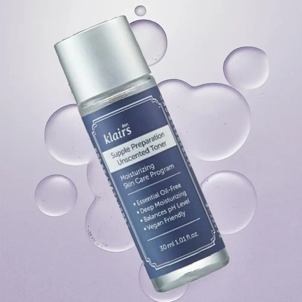 Dear Klairs Supple Preparation Toner de fata fara parfum - hidratare intensa si calmare pentru piele sensibila, 30 ml