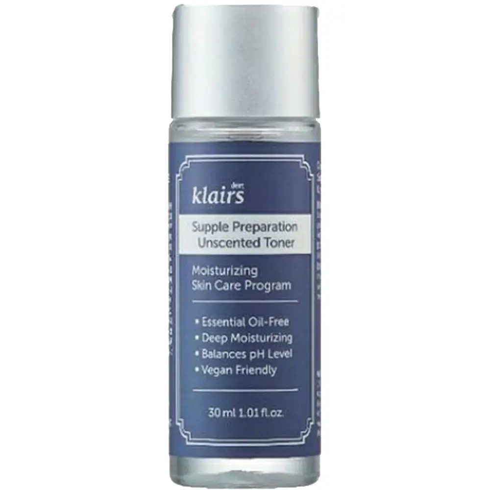 Dear Klairs Supple Preparation Toner de fata fara parfum - hidratare intensa si calmare pentru piele sensibila, 30 ml