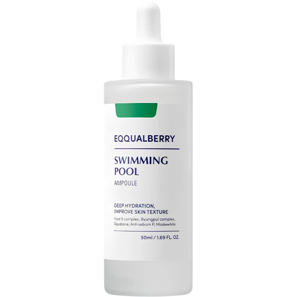EQQUALBERRY Swimming pool Ampoule ser de fata - hidratare si calmare, 50 ml