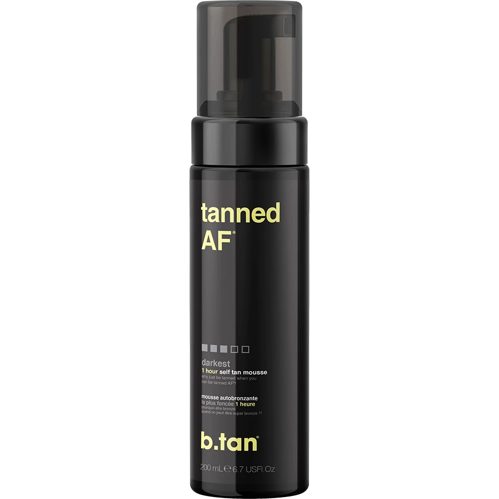 B.tan Tanned AF – Spumă autobronzantă ultra-întunecată, 200 ml
