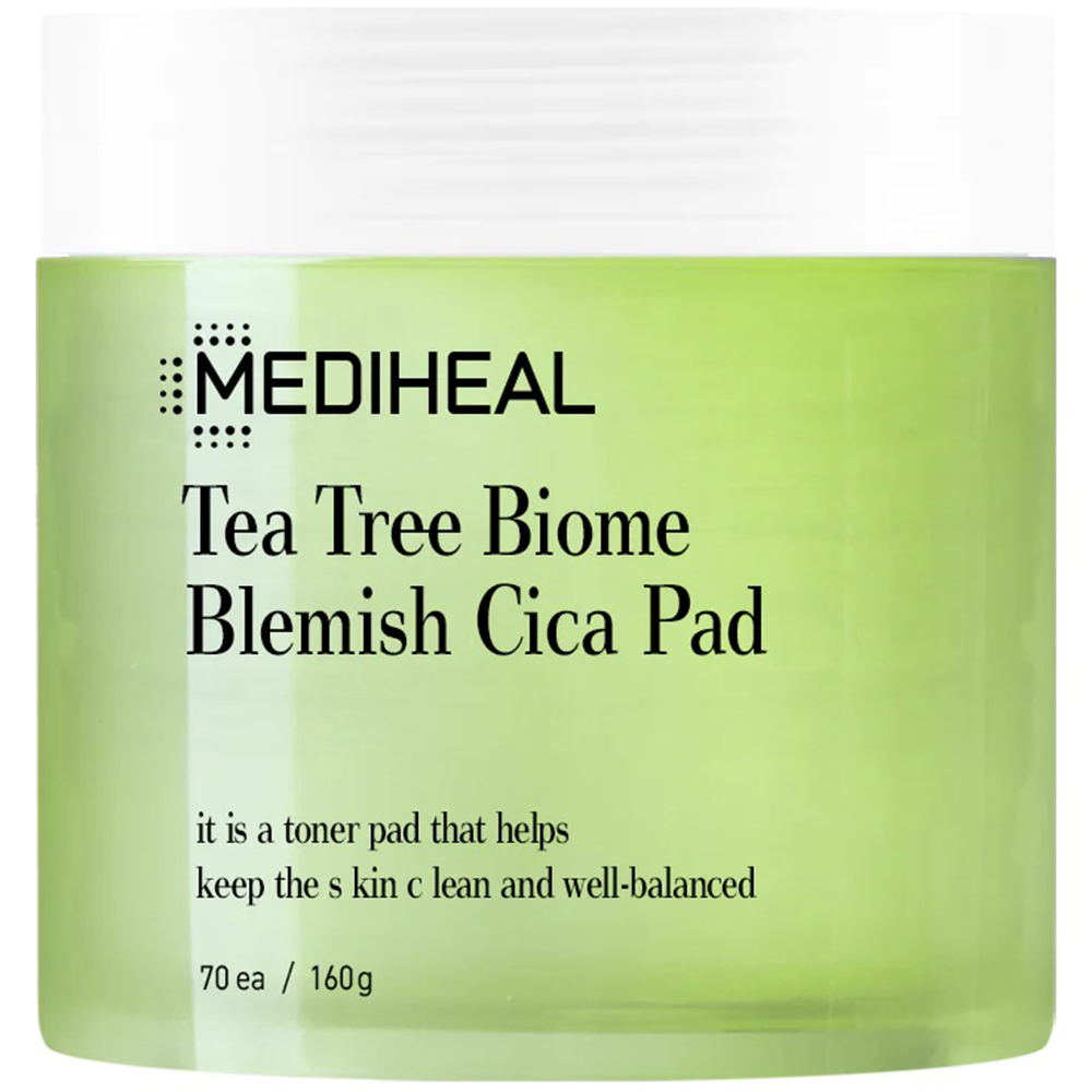 Tea Tree Biome Blemish Cica Toner de fata dischete cu efect calmant si hidratant 70 buc