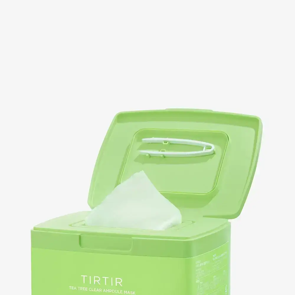 TIRTIR Tea Tree Clear Masca de fata calmanta - Anti-Acnee si Echilibrare Sebum, Revitalizare ten gras si sensibil, set 30 buc