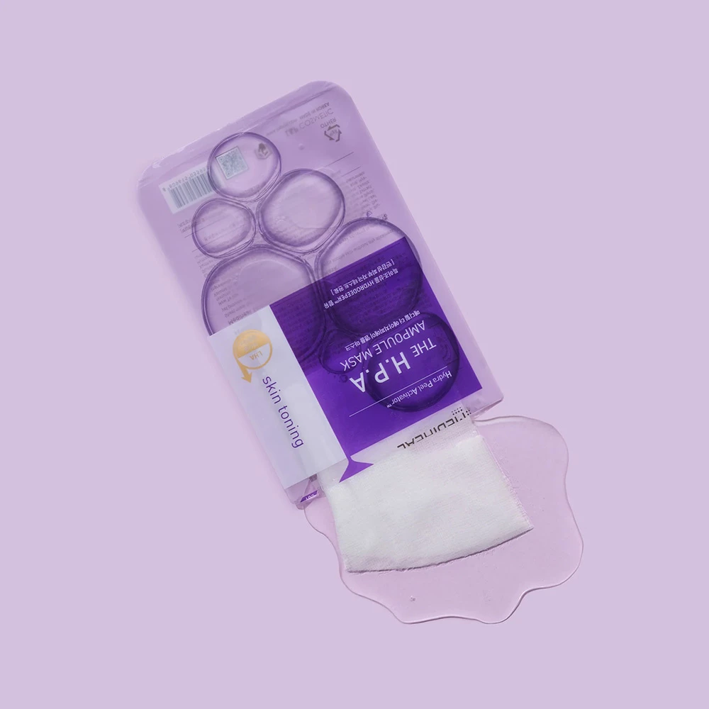 The H.P.A Glowing Ampoule Masca de fata exfolianta 25 ml