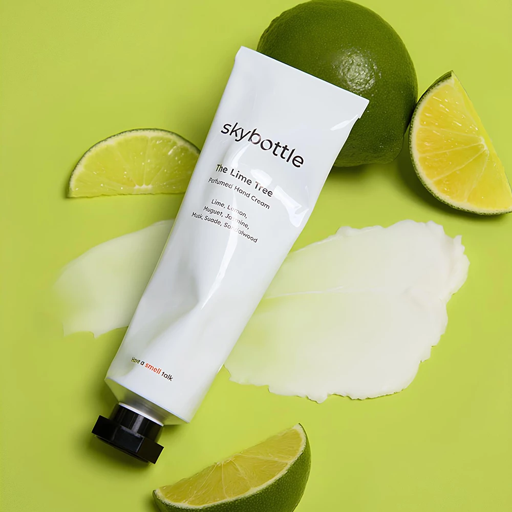 Skybottle The Lime Tree Crema parfumata pentru maini - Hidratare intensa si aroma sofisticata de lime si lemn de santal, 50 ml