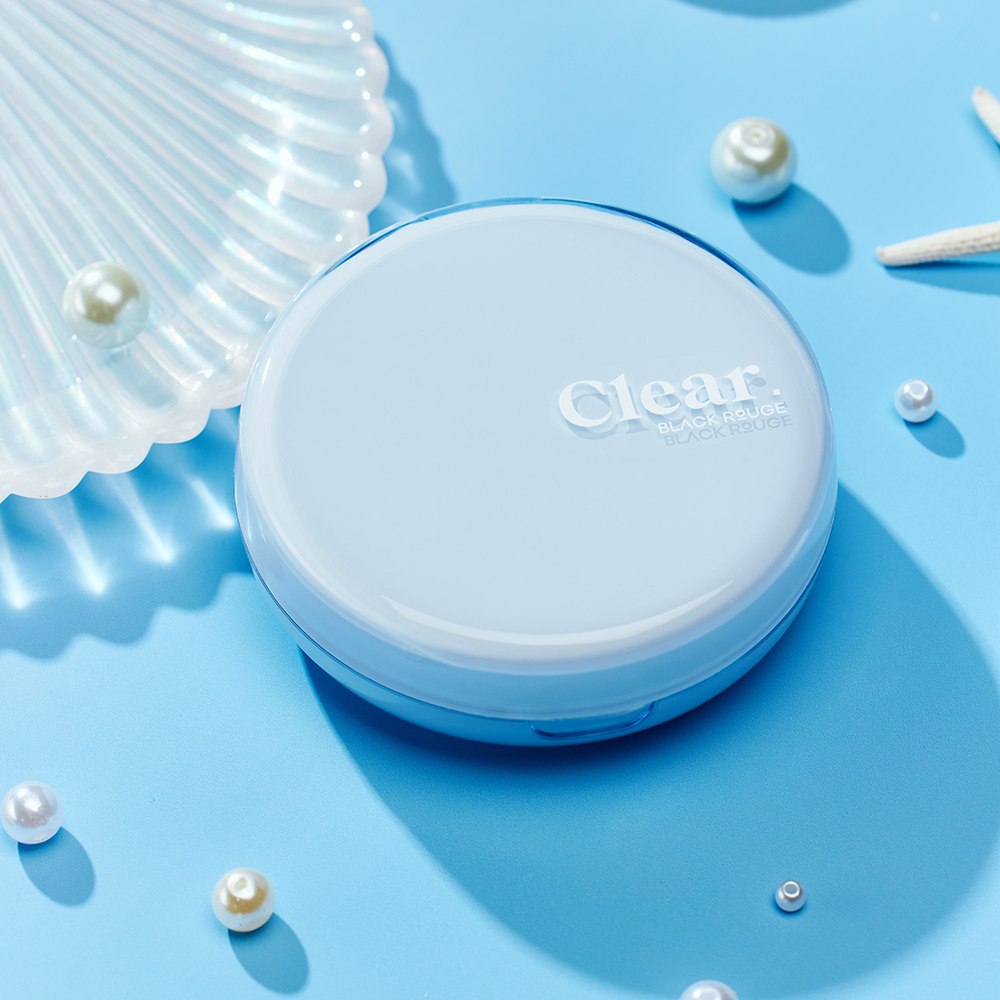 BLACK ROUGE Thin Layer Clear Cushion - fond de ten cushion cu textura lejera, finisaj semi-stralucitor si protectie solara SPF50+ PA++++, care contribuie la uniformizarea aspectului tenului si la estomparea vizibila a imperfectiunilor si la metinerea confortului pielii - 14 gr - 21C Clear