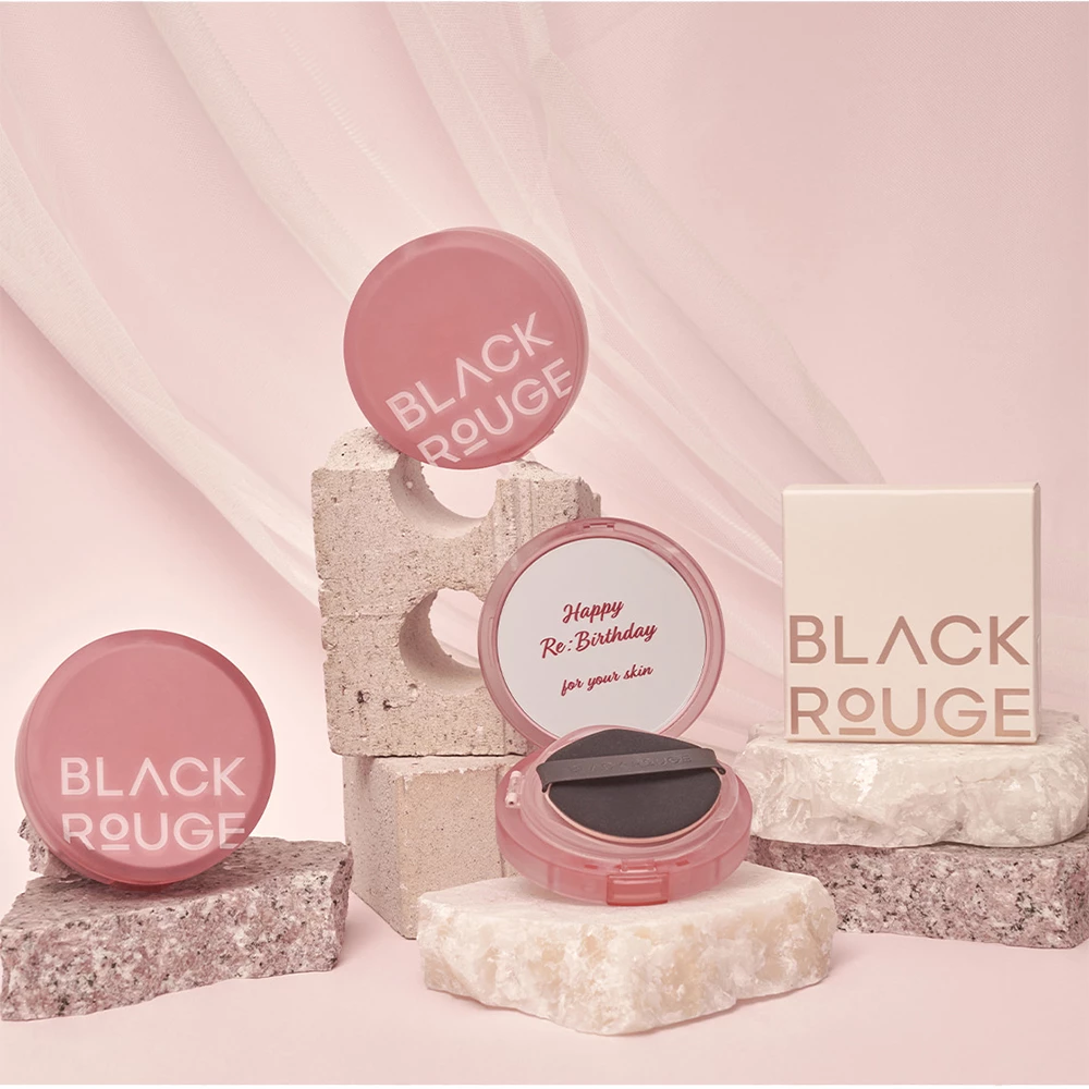 BLACK ROUGE Thin Layer Velour Fond de Ten Compact VC02 VANILLA - Acoperire Naturala si Protectie UV, 15g