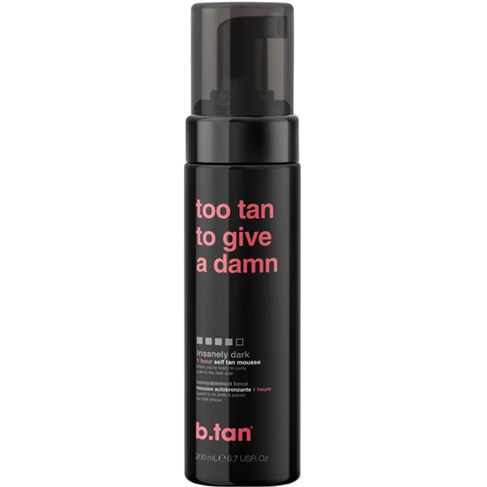 B.tan Too Tan to Give a Damn Spuma Autobronzanta Inchisa - Bronz Intens si Hidratare Uniforma, 200 ml