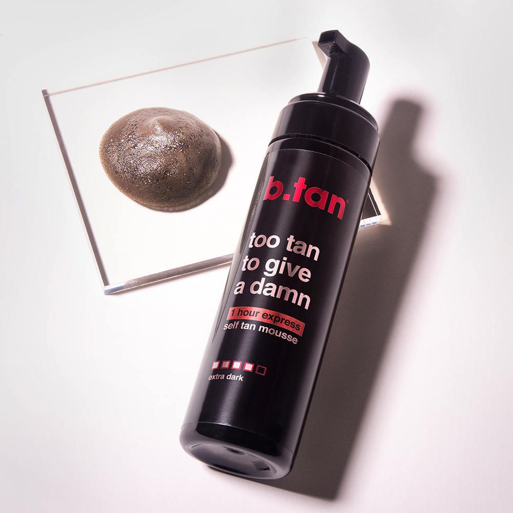 B.tan Too Tan to Give a Damn Spuma Autobronzanta cu actiune rapida - Bronz Intens si Hidratare Uniforma, 200 ml