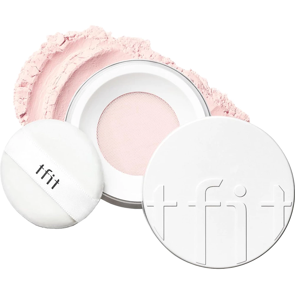 TFIT Translucent Set Finishing Power Pudra de fata translucida 05 Baby Pink - controlul sebumului si finisaj mat, estomparea porilor si ton uniform, 7 gr
