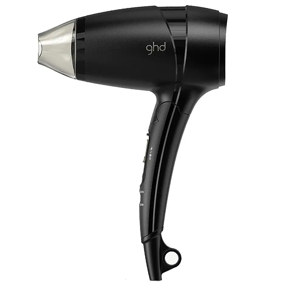 GHD Flight Uscator de Par pentru Calatorie Negru - Uscare Rapida si Protectie Termica, 300g