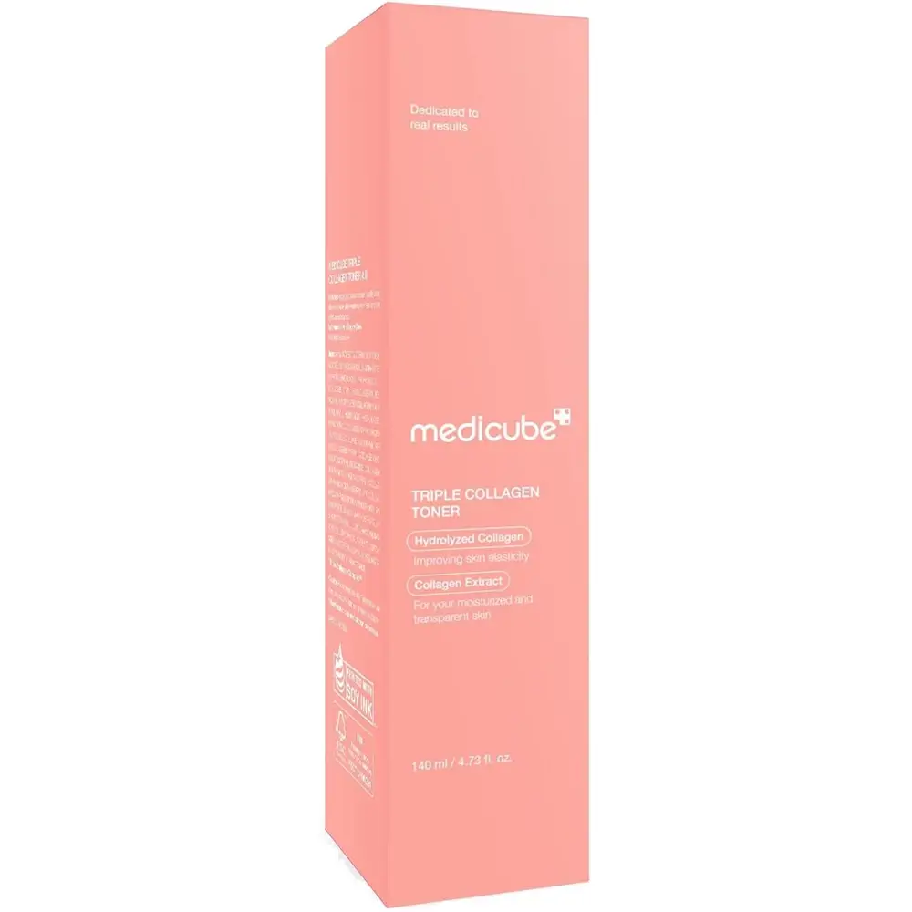 MEDICUBE Triple Collagen Toner Toner hidratant pentru fata - Fermitate si elasticitate intensa, 140 ml