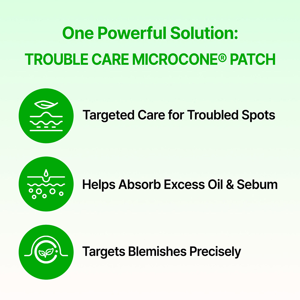 Trouble Care Microcone Patch Plasturi cu micro-ace 24 buc