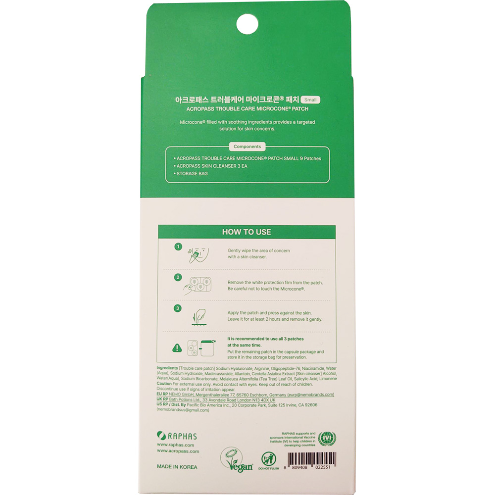 Trouble Care Microcone Patch Small Plasturi cu micro-ace 9 buc