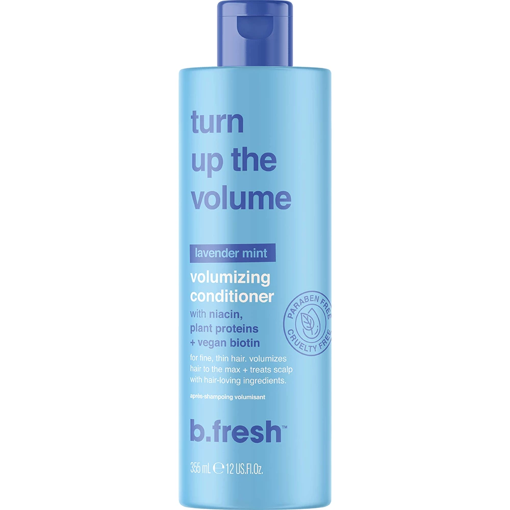 B.fresh Turn Up the Volume balsam pentru volum cu biotina vegana - Fortifica si stimuleaza cresterea parului, 355 ml