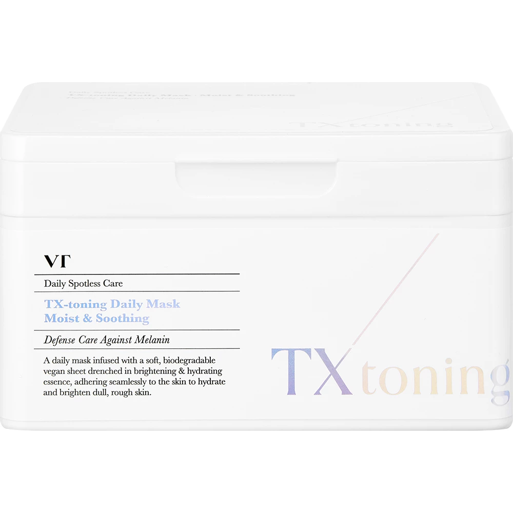 VT COSMETICS TX-Toning Daily Mask masca de fata - luminozitate si hidratare, 30 buc