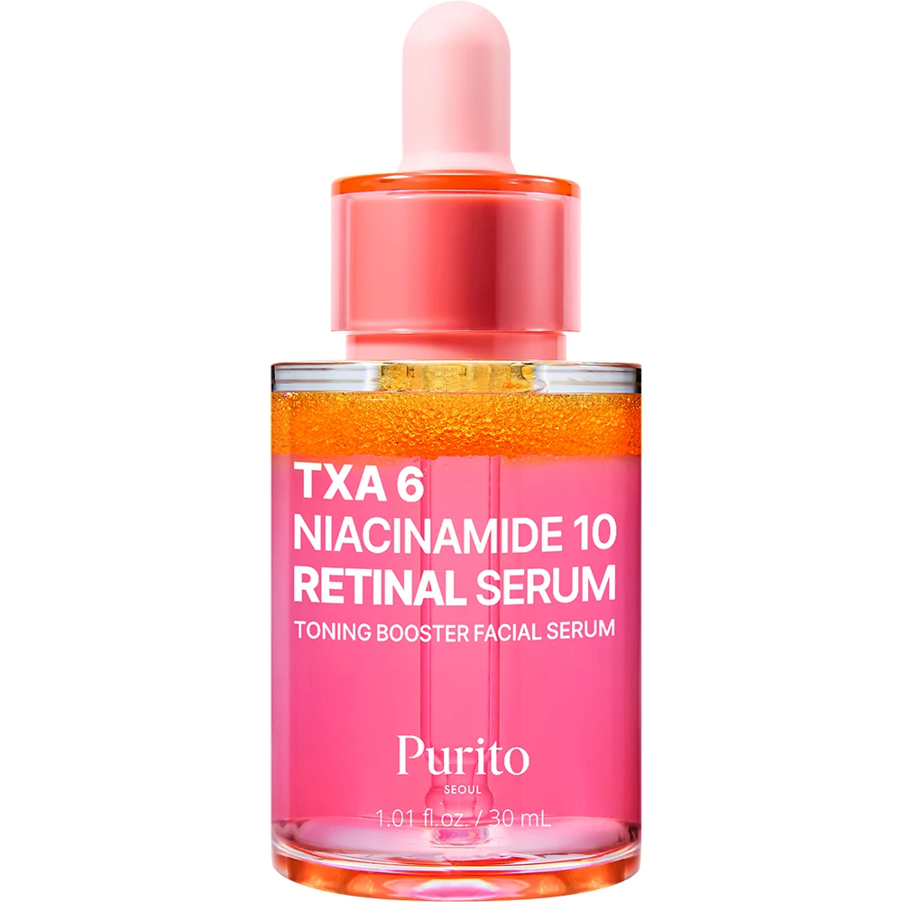 PURITO TXA 6 Niacinamide 10 Retinal ser de fata - luminozitate si fermitate, 30 ml