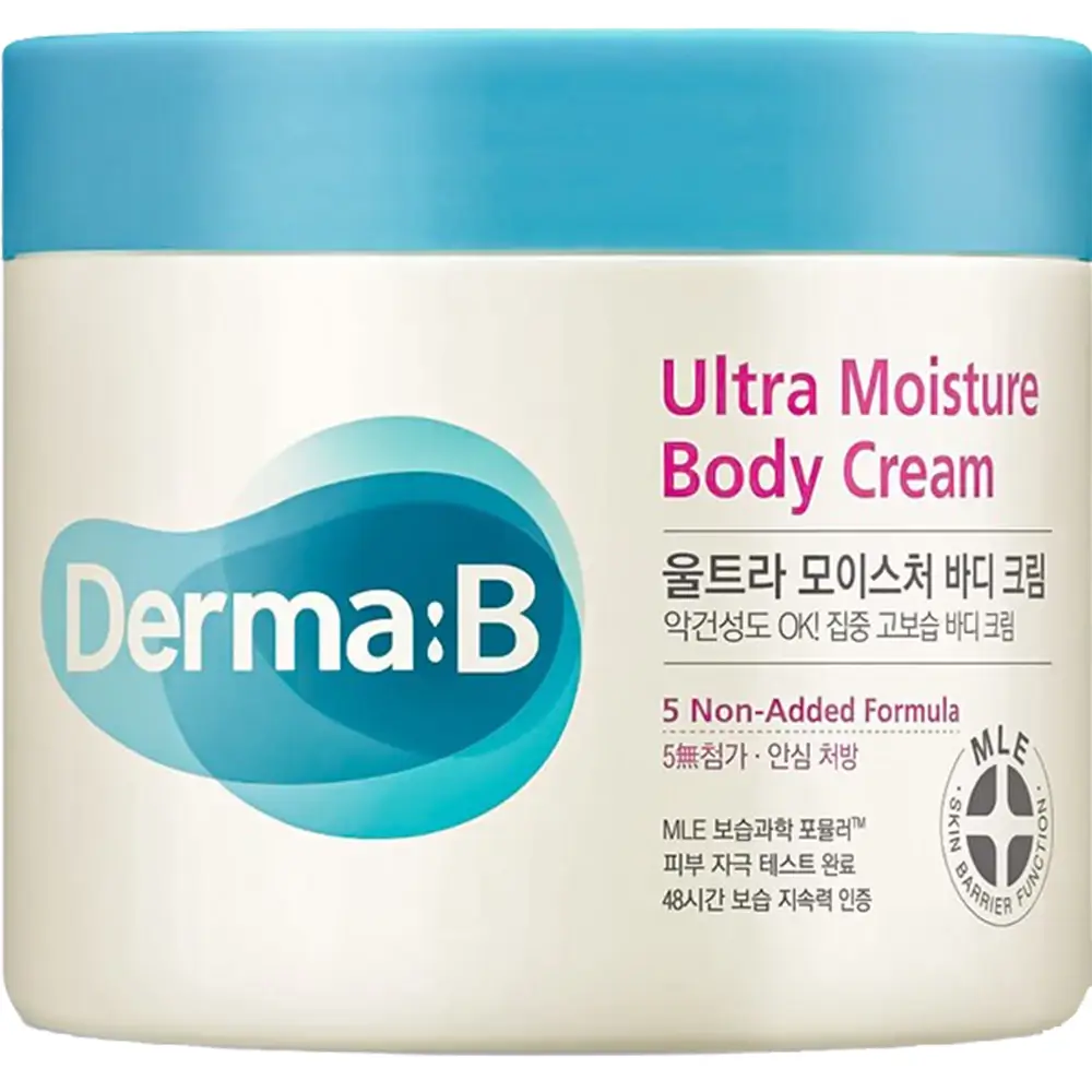 DERMA:B Ultra Moisture Crema de Corp - Hidratare Intensa 48H si Absorbtie Rapida, 430 ml