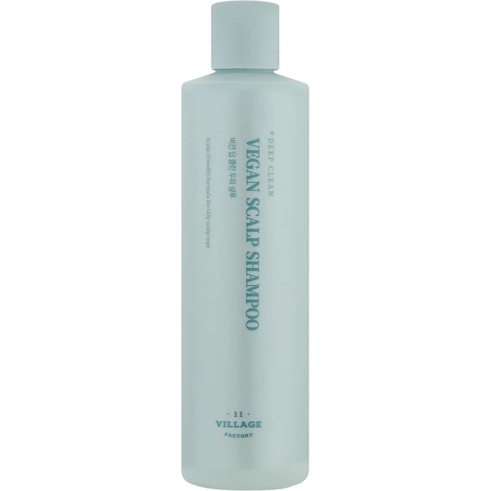 VILLAGE 11 FACTORY Vegan Deep Clean Scalp Shampoo Sampon - curatare si hidratare, 300 gr