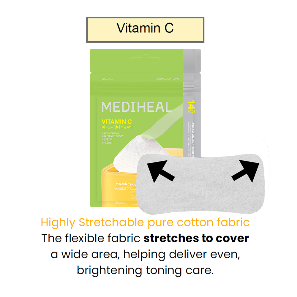 Vitamin C Bright Toning Pad Toner de fata dischete 14 buc