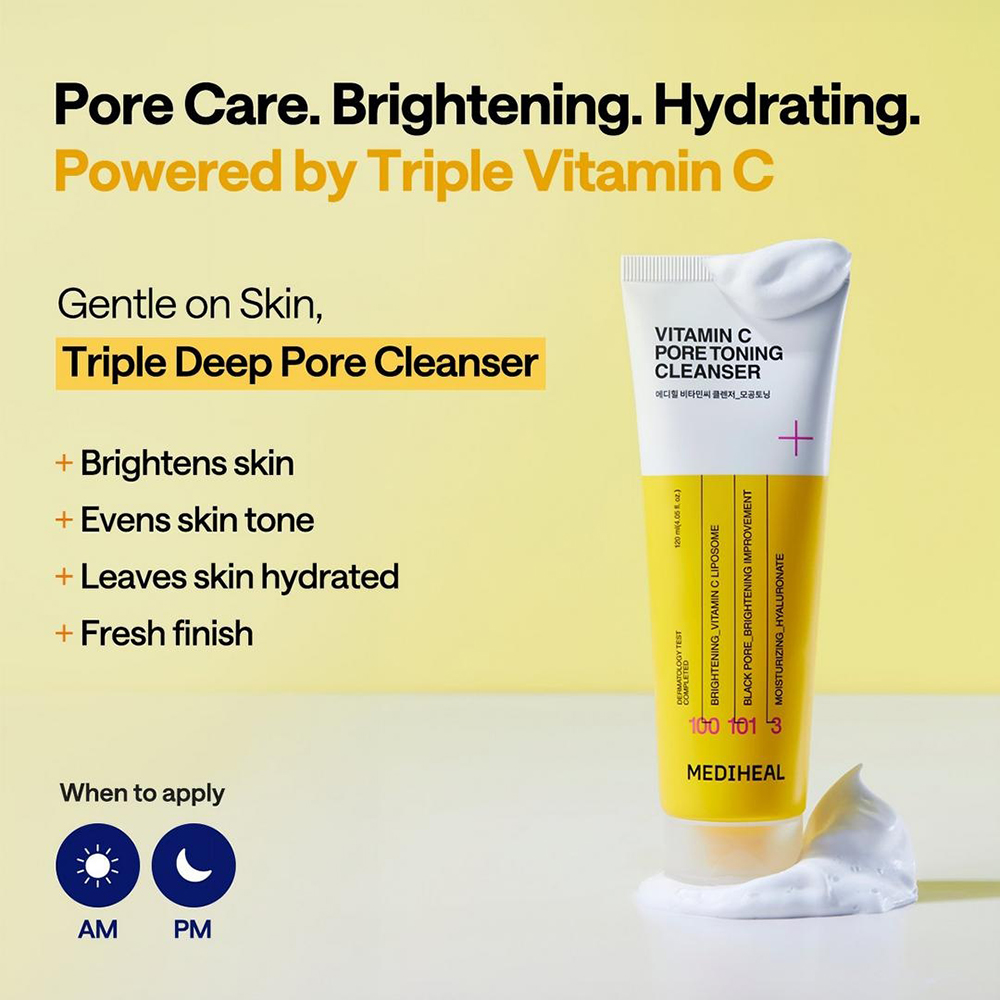 Vitamin C Cleanser Pore Toning Gel de curatare 120 ml