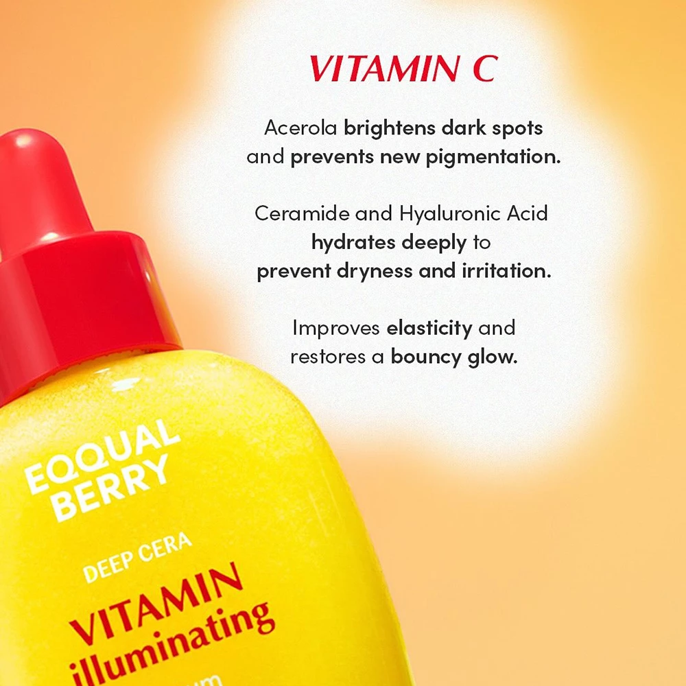 EQQUALBERRY Vitamin Illuminating Serum ser de fata - uniformizare si hidratare, 30 ml