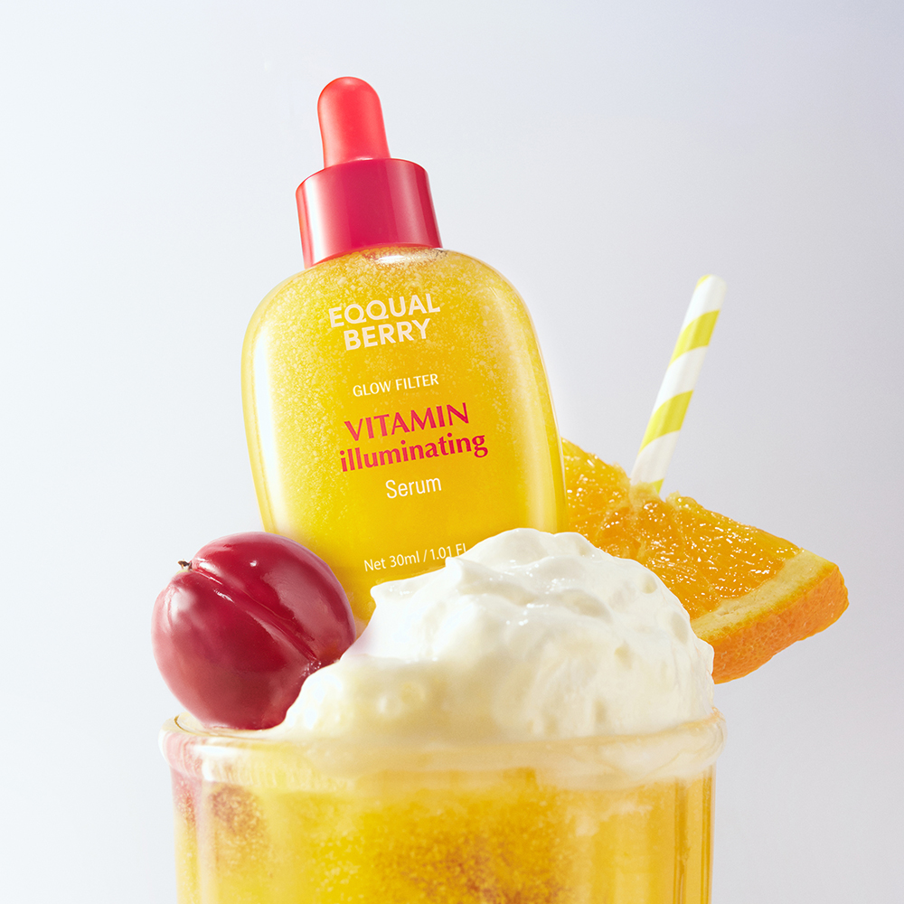 EQQUALBERRY Vitamin Illuminating Serum - ser de fata formulat cu apa de acerola si acid tranexamic, care contribuie la luminozitate si uniformizarea tonului pielii - 30 ml