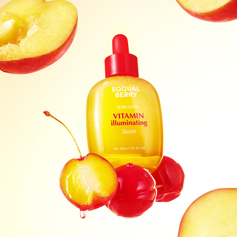 EQQUALBERRY Vitamin Illuminating Serum - ser de fata formulat cu apa de acerola si acid tranexamic, care contribuie la luminozitate si uniformizarea tonului pielii - 30 ml