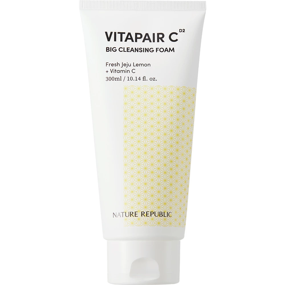 Nature Republic Vitapair C Big Foam Cleanser – Spumă de curățare iluminatoare cu Vitamina C 300 ml​