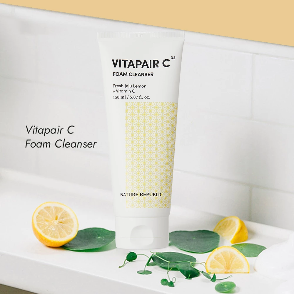 NATURE REPUBLIC Vitapair C Spuma de curatare pentru fata Revitalizare si Stralucire - curatare profunda si hidratare intensa, 150 ml