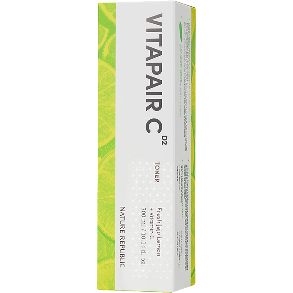 ​Nature Republic Vitapair C Toner – Toner iluminator cu lămâie Jeju și Vitamina C 300 ml​