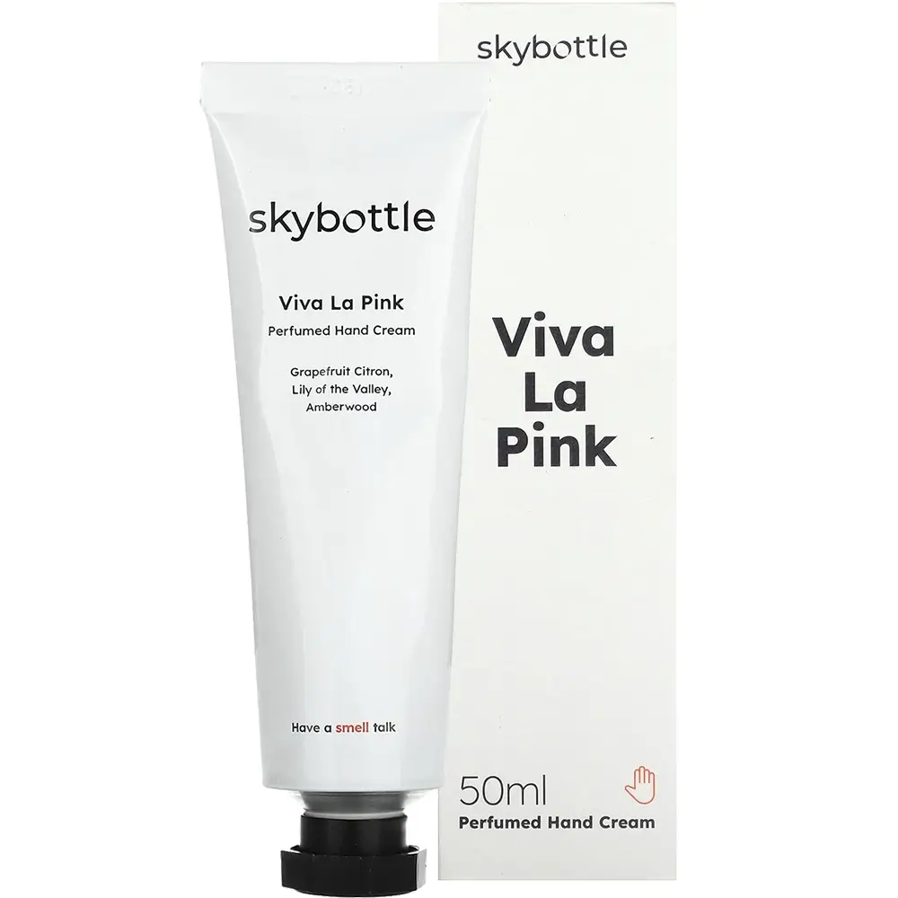 SKYBOTTLE Viva la Pink Crema de Maini Parfumata Grapefruit si Lacramioare - Hidratare si Catifelare Intensa, 50 ml