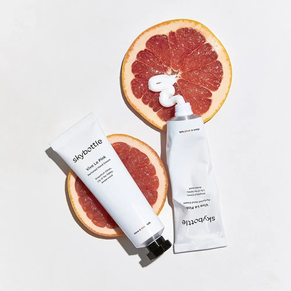SKYBOTTLE Viva la Pink Crema de Maini Parfumata Grapefruit si Lacramioare - Hidratare si Catifelare Intensa, 50 ml