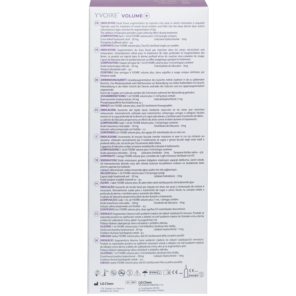 Volume Plus Filler cu adic hialuronic pentru riduri adanci, pometi, buze si barbie 1.0 ml