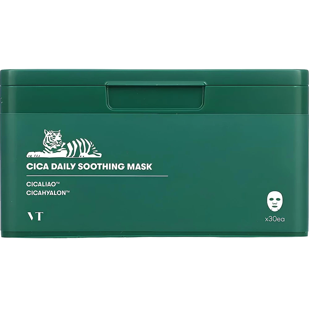 VT COSMETICS Pro Cica Masca de fata calmanta 30 buc - Hidratare intensa si calmare pentru ten sensibil, 350g