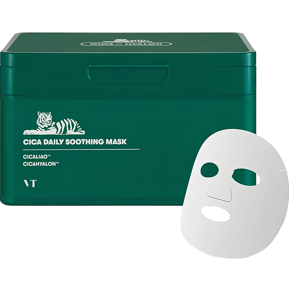 VT COSMETICS Pro Cica Masca de fata calmanta 30 buc - Hidratare intensa si calmare pentru ten sensibil, 350g
