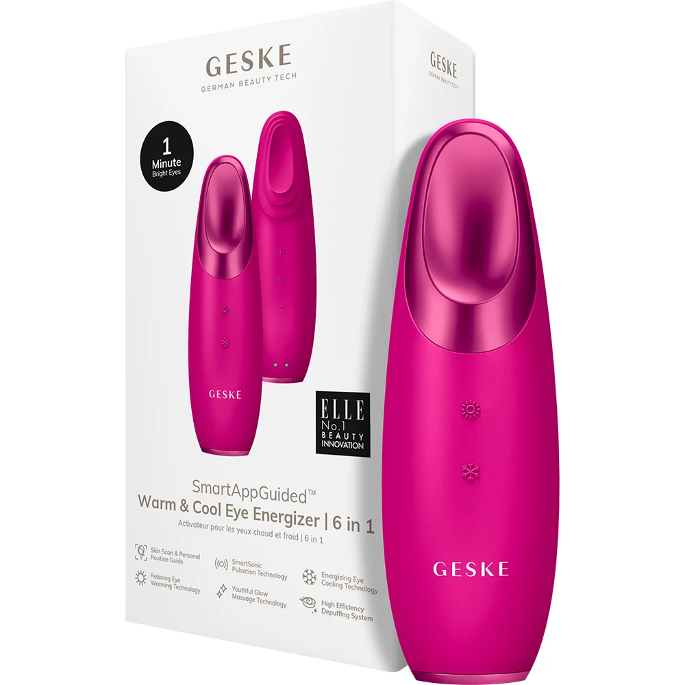 GESKE SmartAppGuided Energizant pentru Ochi Magenta - Anticearcan, Antirid si Masaj Calmante, 1 buc