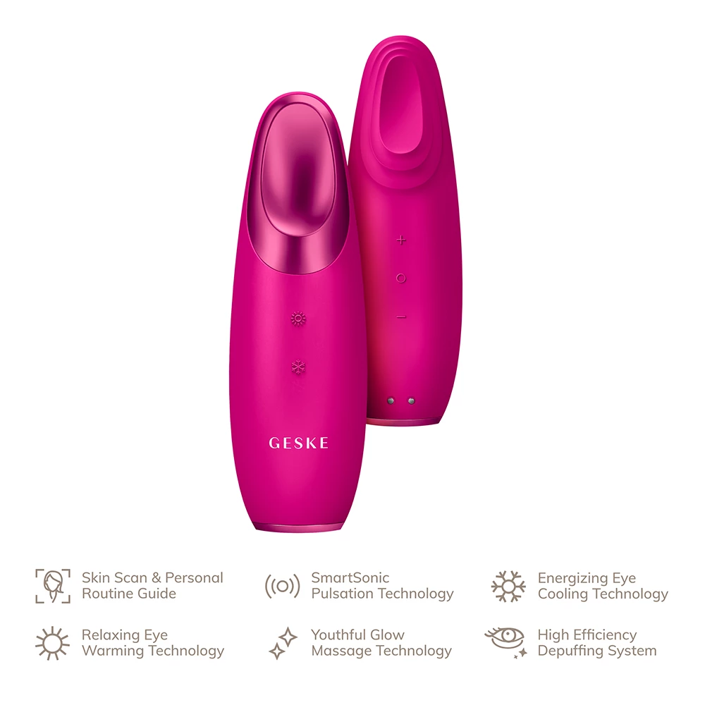 GESKE SmartAppGuided Energizant pentru Ochi Magenta - Anticearcan, Antirid si Masaj Calmante, 1 buc
