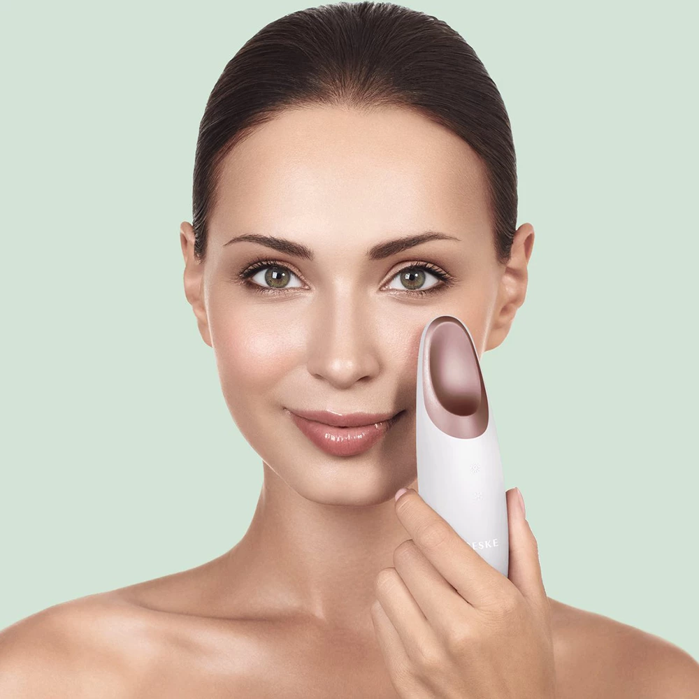 GESKE Warm and Cool Eye Energizer 6 in 1 – Dispozitiv Profesional pentru Îngrijirea Zonei Ochiilor, Starlight | German Beauty Tech