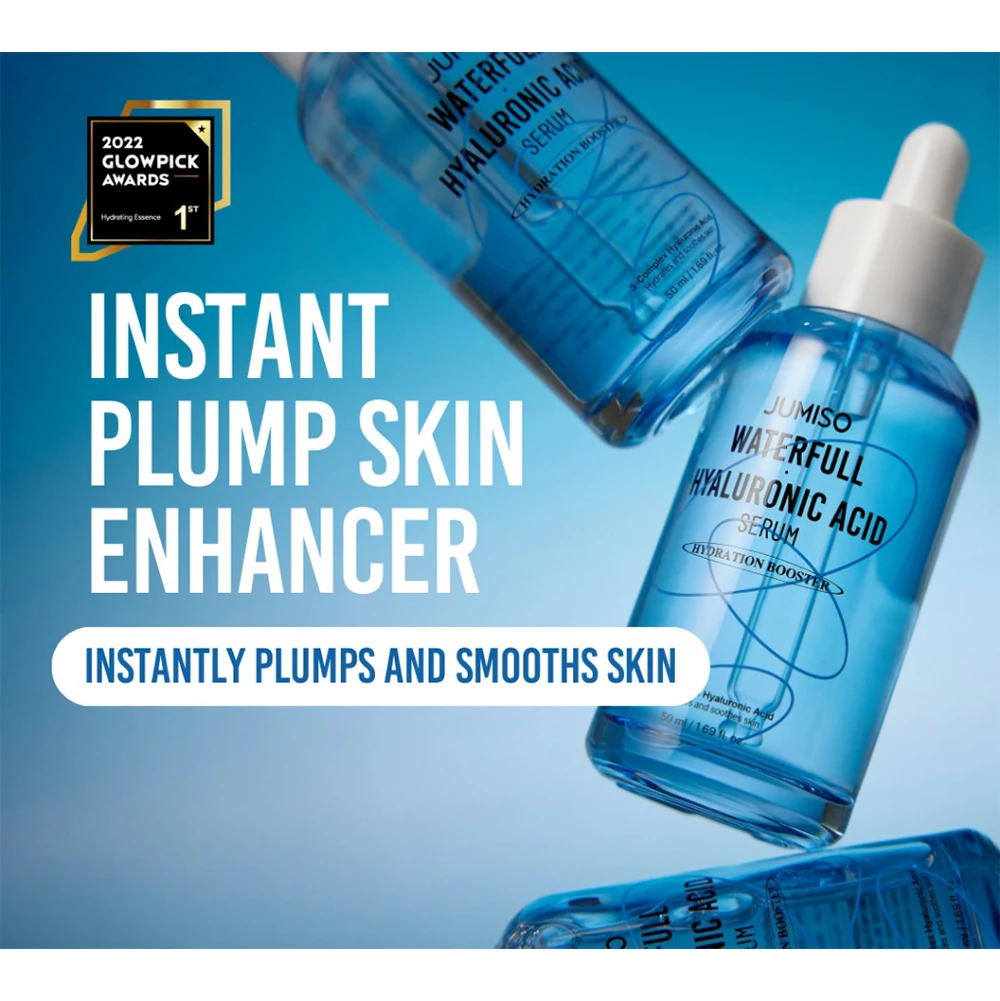 Jumiso Waterfull Ser cu Acid Hialuronic Renew - Hidratare Intensa si Luminozitate Ten, 50 ml