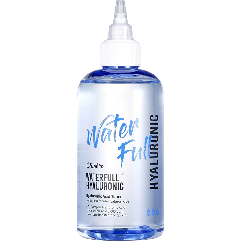 JUMISO Waterfull Toner hidratant cu Acid Hialuronic - hidratare intensa si refacerea barierei cutanate, 250 ml