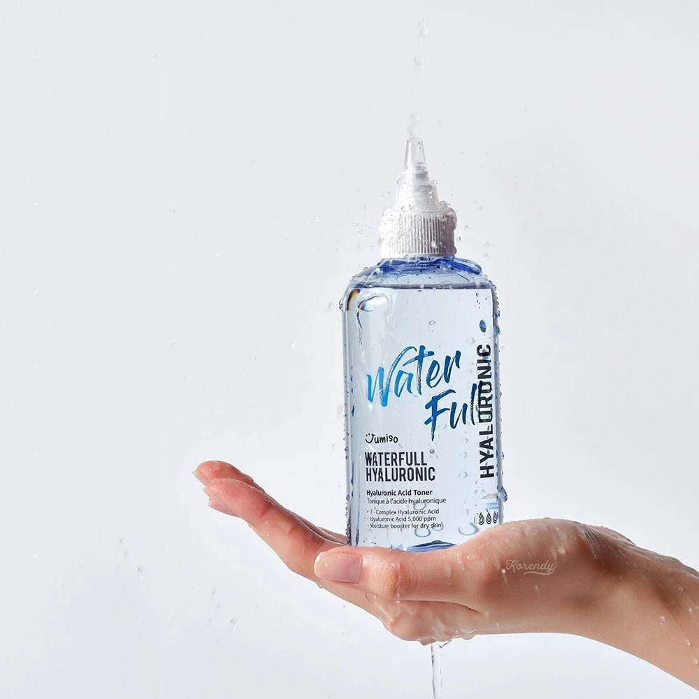 JUMISO Waterfull Toner hidratant cu Acid Hialuronic - hidratare intensa si refacerea barierei cutanate, 250 ml