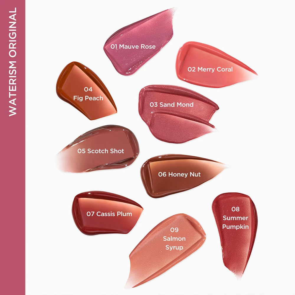 TIRTIR Waterism Glow Tint Nuantator pentru buze 06 Honey Nut - Hidratare Intensa, Stralucire Glossy si Culoare Rezistenta, 4 gr