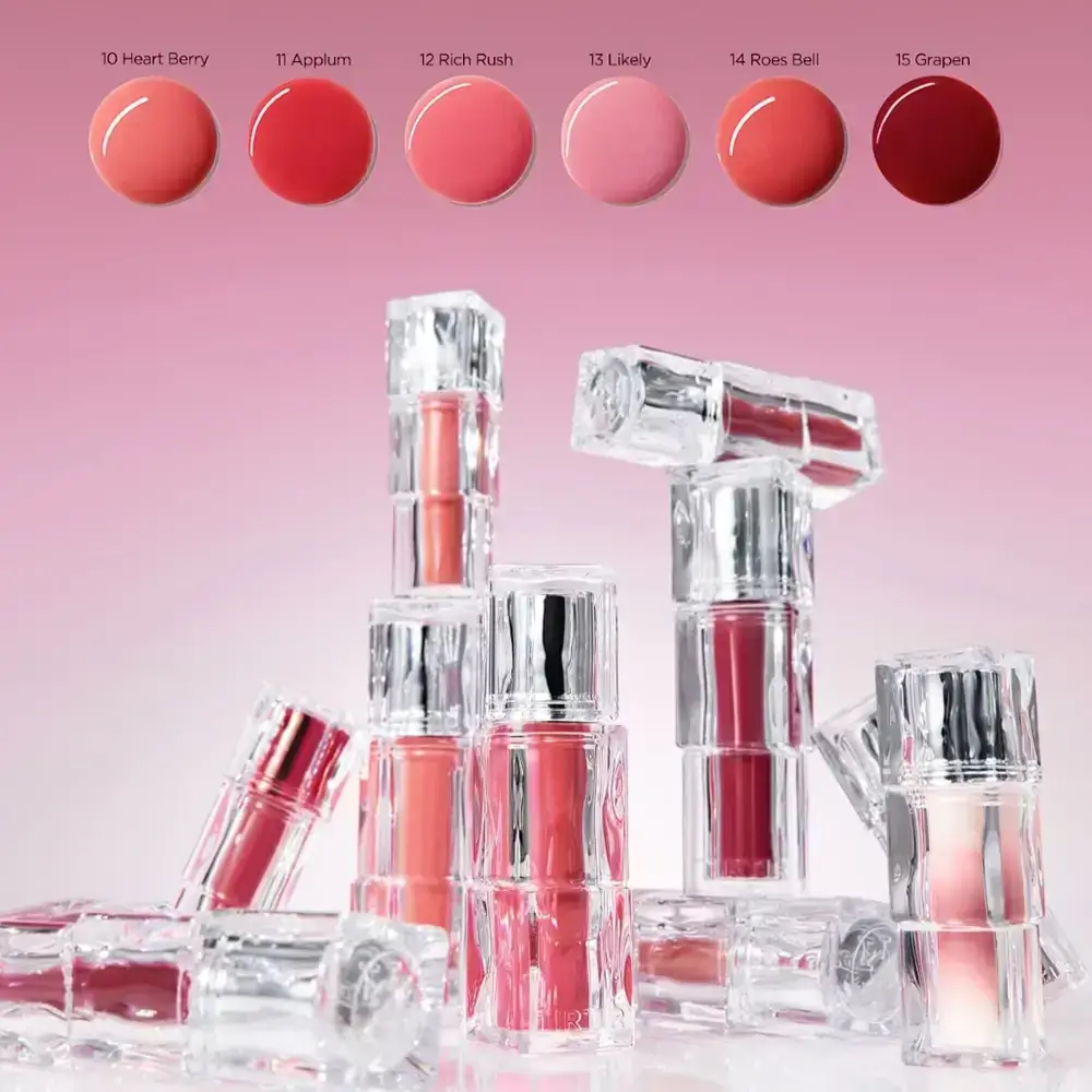 TIRTIR Waterism Glow Tint Nuantator pentru buze 11 Applum - Hidratare Intensa, Stralucire Glossy si Culoare Rezistenta, 4 gr