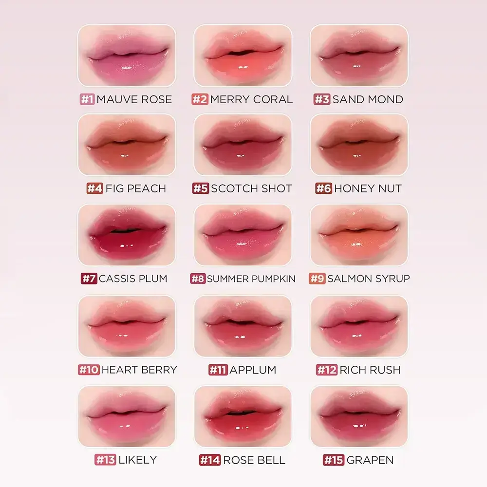 TIRTIR Waterism Glow Tint Nuantator pentru buze 14 Rose Bell - Hidratare Intensa, Stralucire Glossy si Culoare Rezistenta, 4 gr