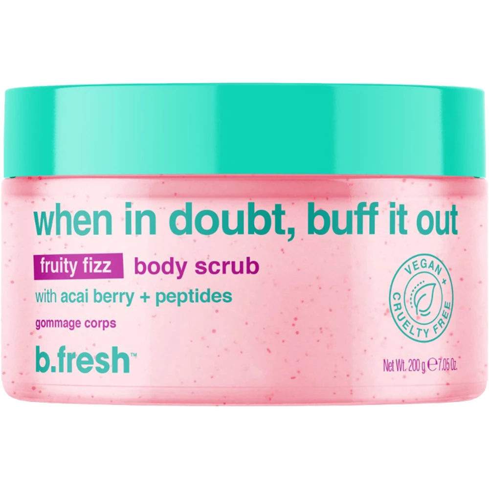 B.fresh Smooth & Glow exfoliant pentru corp cu peptide si fructe - exfoliere delicata si hidratare intensa, 200 ml